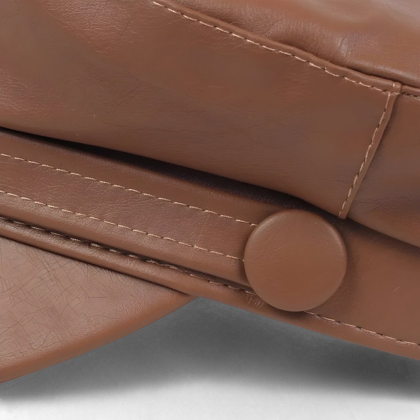 Wendy - Flat Cap | PU Lederen Hoed