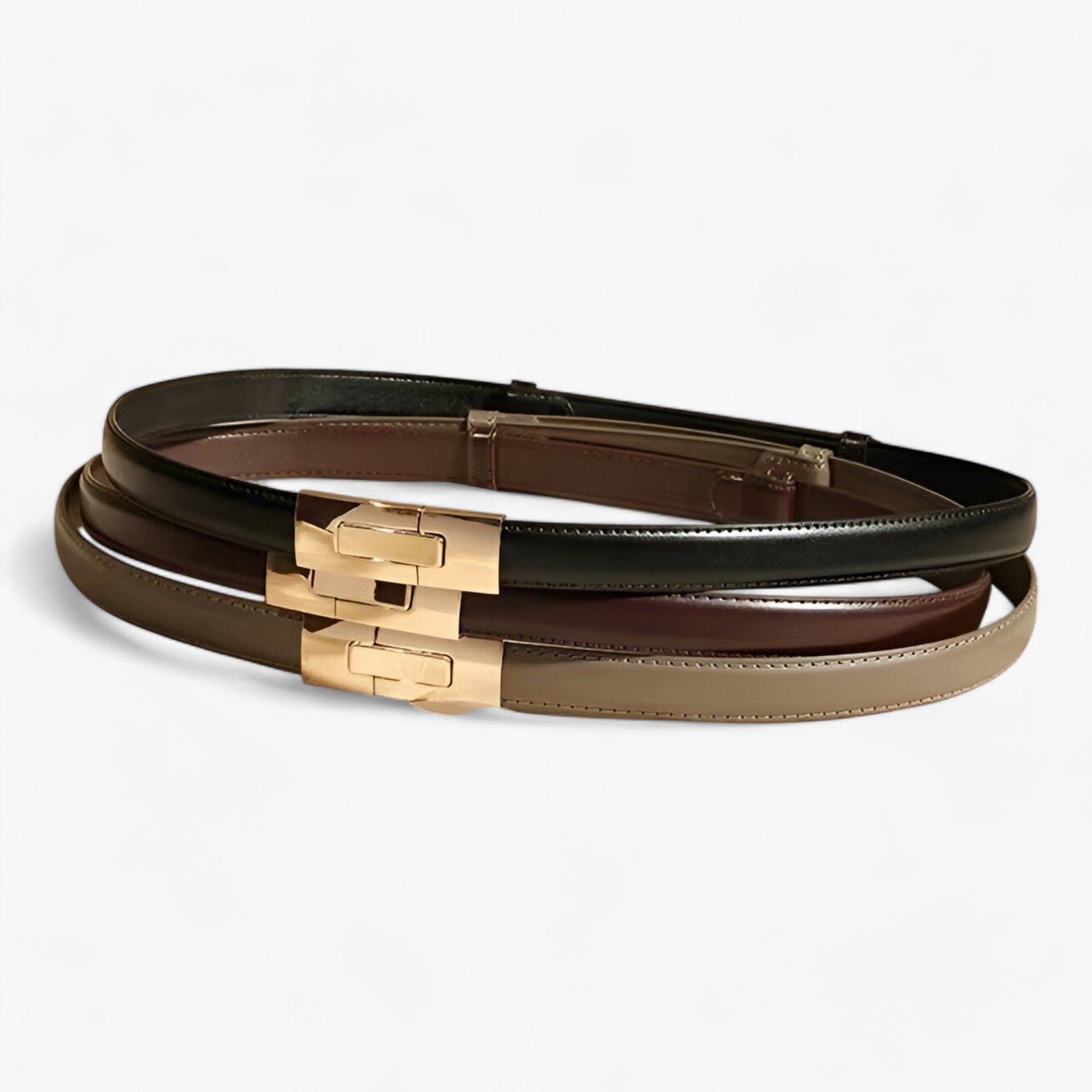 Joan - Slanke leren riem - Elegant en veelzijdig