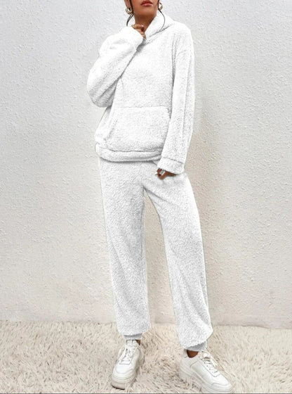 CloudLounge™ – Fleece Loungewear Set met Hoodie voor Dames