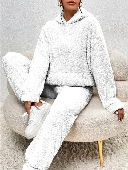 CloudLounge™ – Fleece Loungewear Set met Hoodie voor Dames