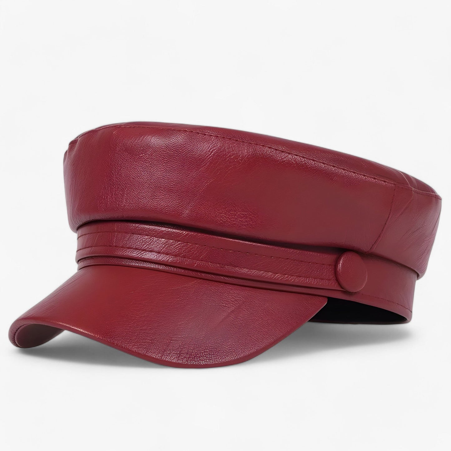Wendy - Flat Cap | PU Lederen Hoed