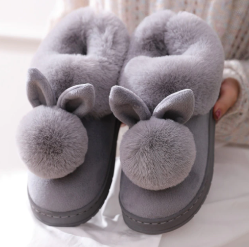 FuzzyHops™ – Fluffy Bunny Pantoffels voor Dames