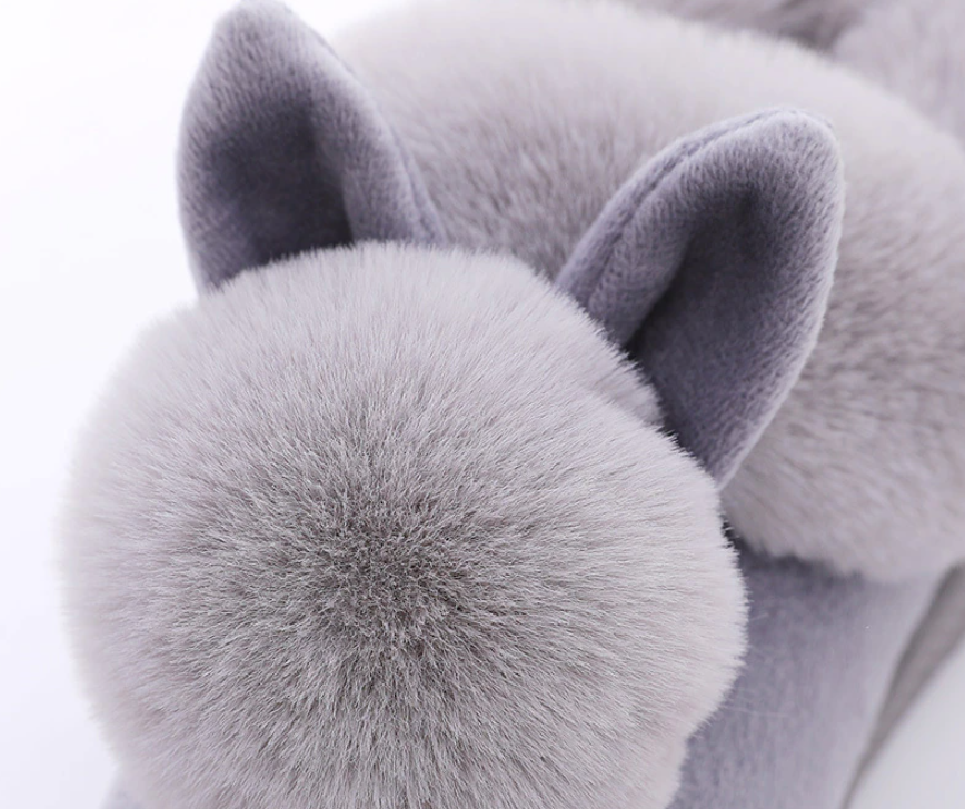 FuzzyHops™ – Fluffy Bunny Pantoffels voor Dames