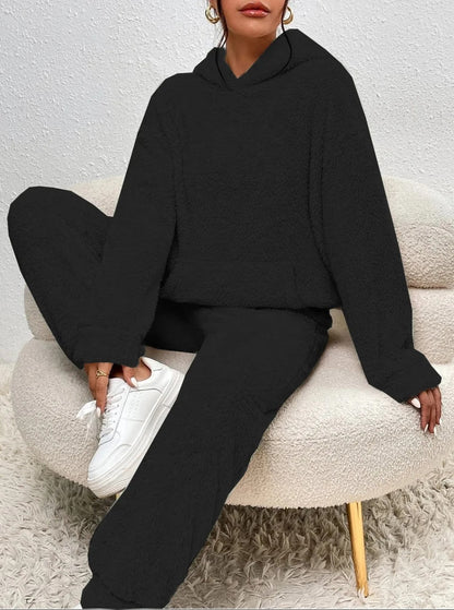 CloudLounge™ – Fleece Loungewear Set met Hoodie voor Dames