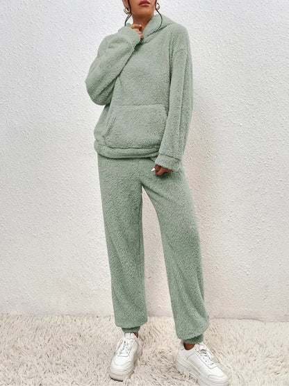 CloudLounge™ – Fleece Loungewear Set met Hoodie voor Dames