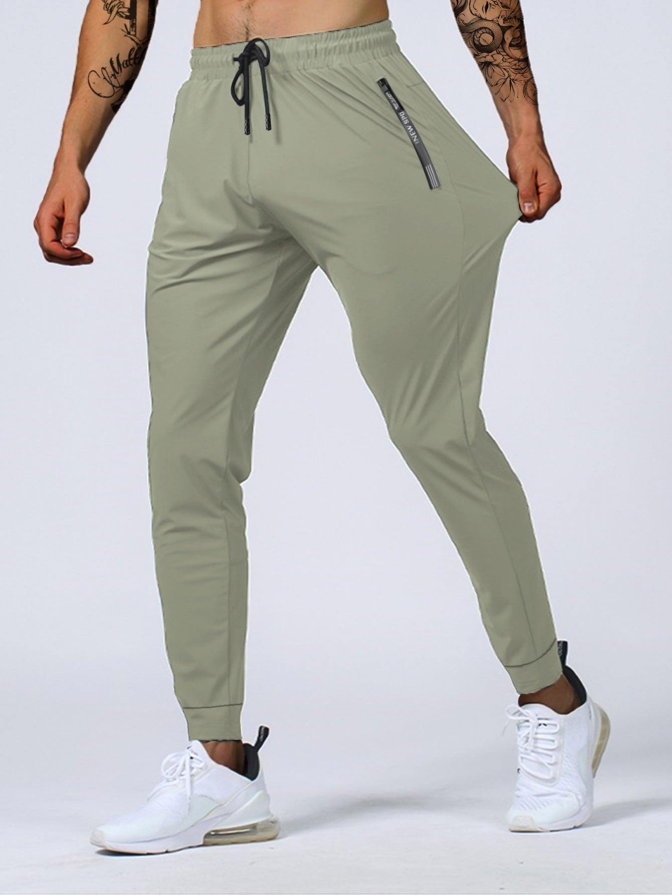 FlexForm™ – Heren Sport Jogger met Ritszakken & Stretch