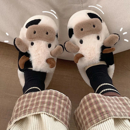 MooMooSnugs™ – Ultra Zachte Koeienpantoffels voor Dames