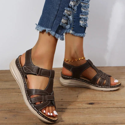 Noor - Lerenlook Sandalen