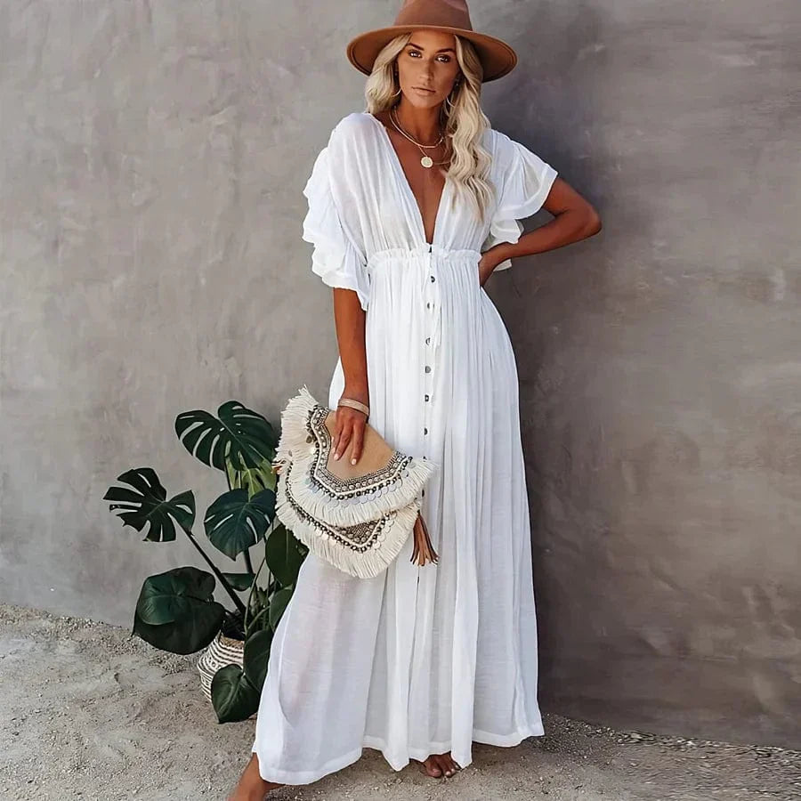 Anya - Lange Strand Jurk